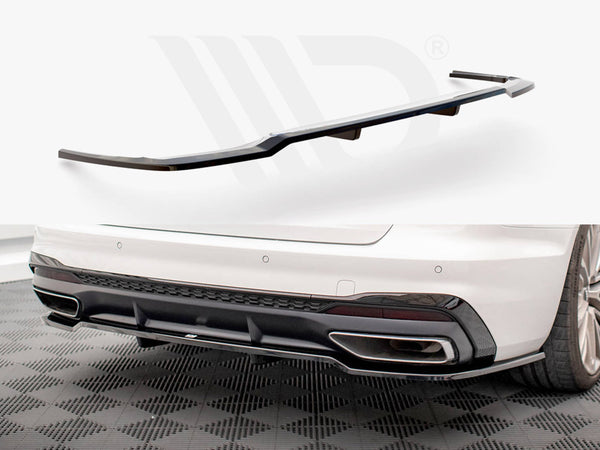 MAXTON DESIGN Central Rear Splitter (Vertical Bars) Audi A4 S-Line B9 Facelift