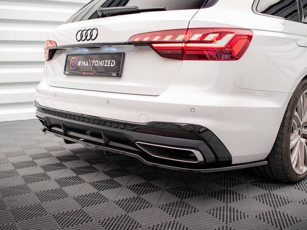 Rear Splitter (Vertical Bars) V.1 compatible with Audi A4 S Line B9 Facelift