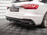 Rear Splitter (Vertical Bars) V.1 compatible with Audi A4 S Line B9 Facelift