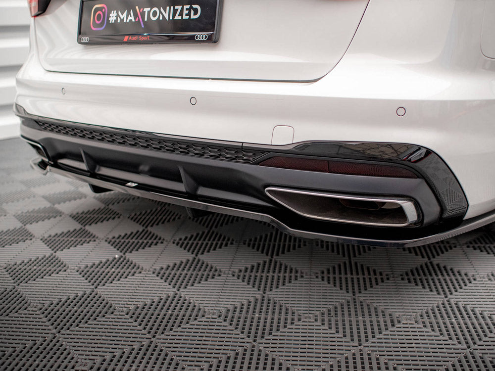 Rear Splitter (Vertical Bars) V.1 compatible with Audi A4 S Line B9 Facelift