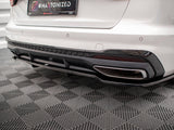 MAXTON DESIGN Central Rear Splitter (Vertical Bars) Audi A4 S-Line B9 Facelift