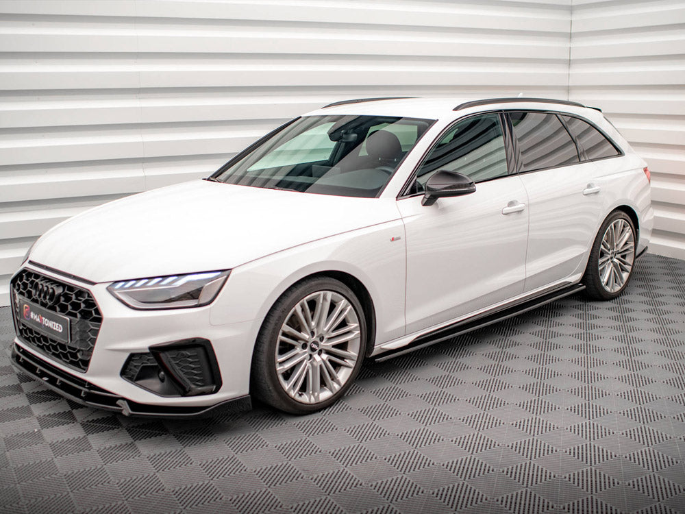 Side Skirts Diffusers compatible with Audi S4 / A4 S Line / A4 Competiton B9
