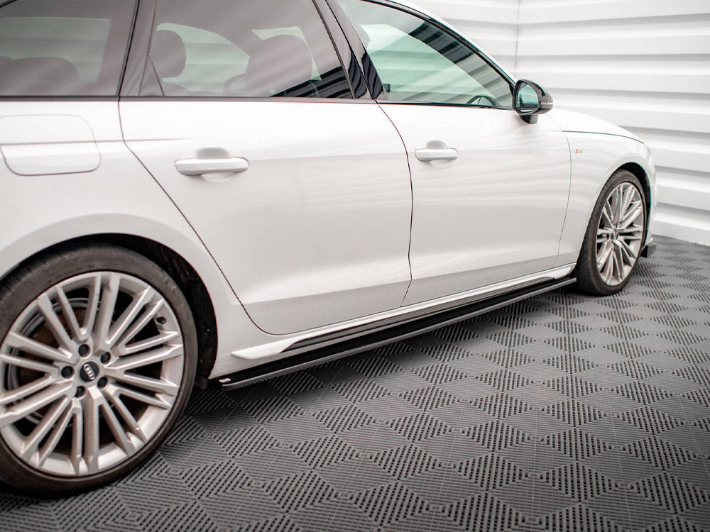 Side Skirts Diffusers compatible with Audi S4 / A4 S Line / A4 Competiton B9