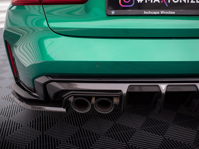 MAXTON DESIGN Carbon Fiber Rear Side Splitters BMW M3 G80