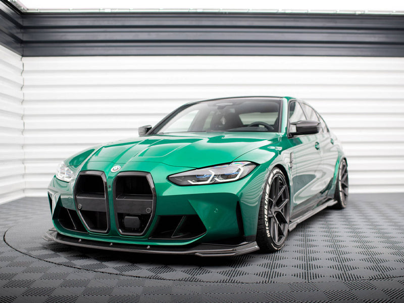 MAXTON DESIGN Carbon Fiber Front Grill + License Plate Holder Base BMW M4 G82 / M3 G80