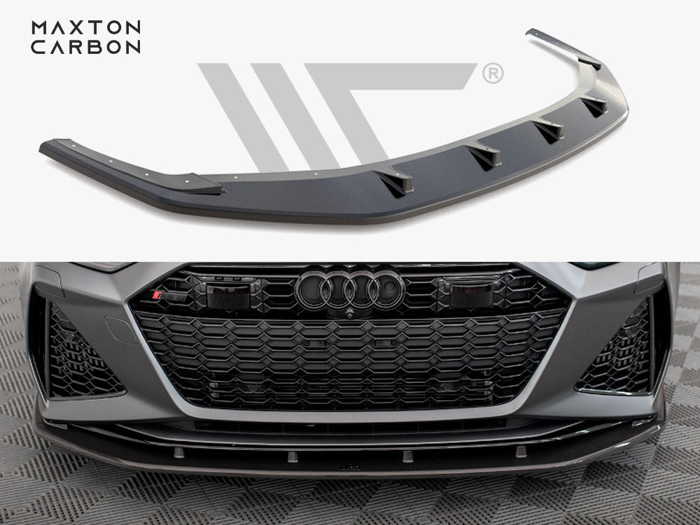MAXTON DESIGN Carbon Fiber Front Splitter Audi RS6 C8 / RS7 C8