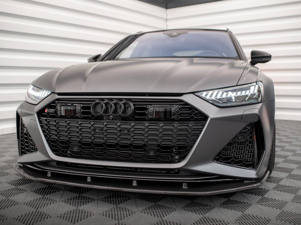 MAXTON DESIGN Carbon Fiber Front Splitter Audi RS6 C8 / RS7 C8