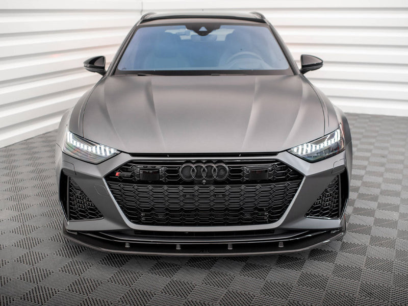 MAXTON DESIGN Carbon Fiber Front Splitter Audi RS6 C8 / RS7 C8