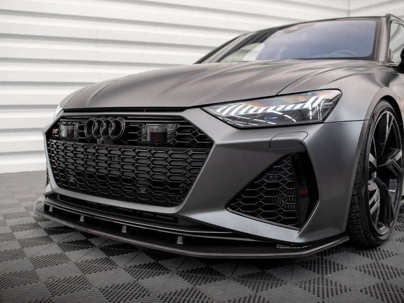 MAXTON DESIGN Carbon Fiber Front Splitter Audi RS6 C8 / RS7 C8
