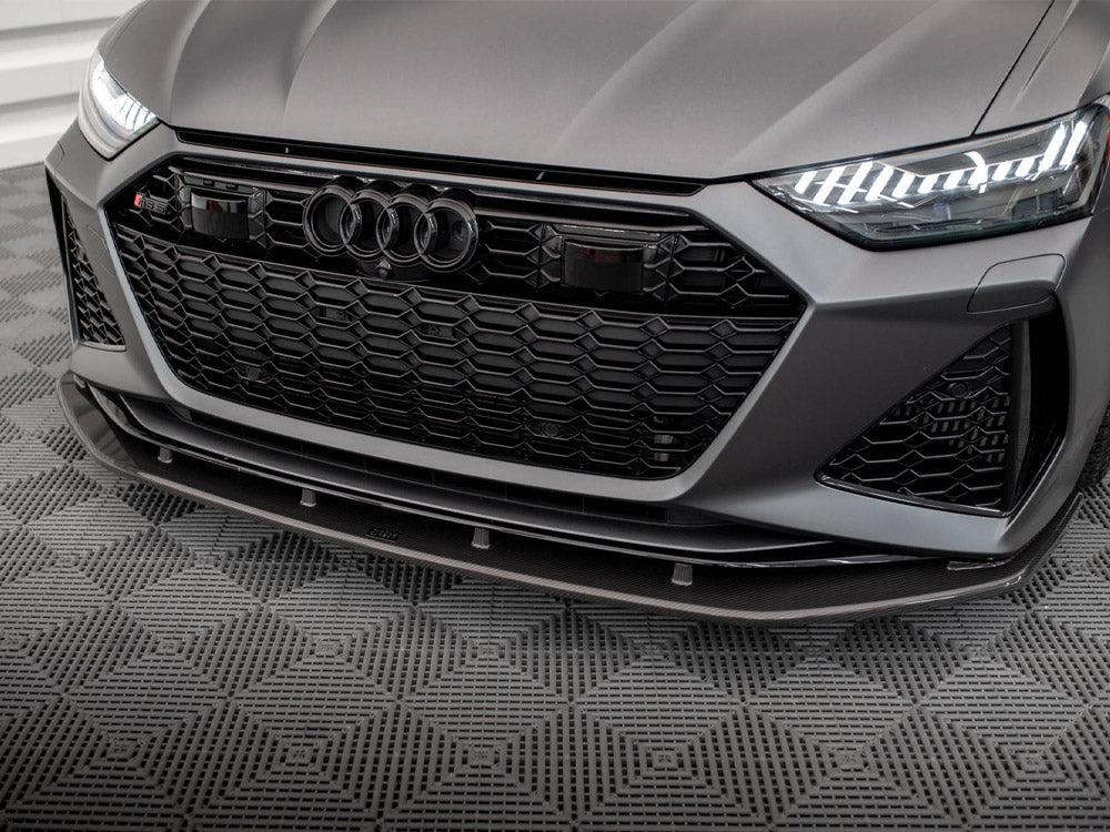 MAXTON DESIGN Carbon Fiber Front Splitter Audi RS6 C8 / RS7 C8
