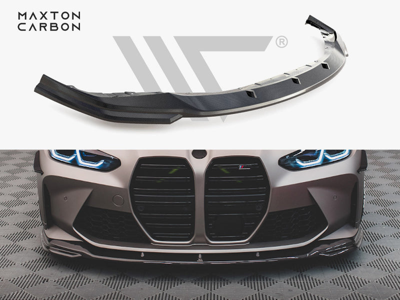 MAXTON DESIGN Carbon Fiber Front Splitter V.2 BMW M4 G82 / M3 G80