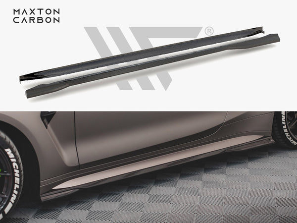MAXTON DESIGN Carbon Fiber Side Skirts BMW M4 G82