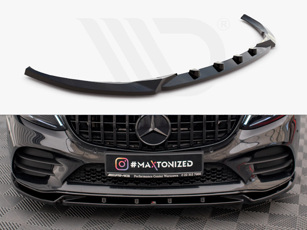 Front Splitter V.2 Mercedes C AMG Line / C43 AMG Sedan / Coupe W205 / C205 Facelift