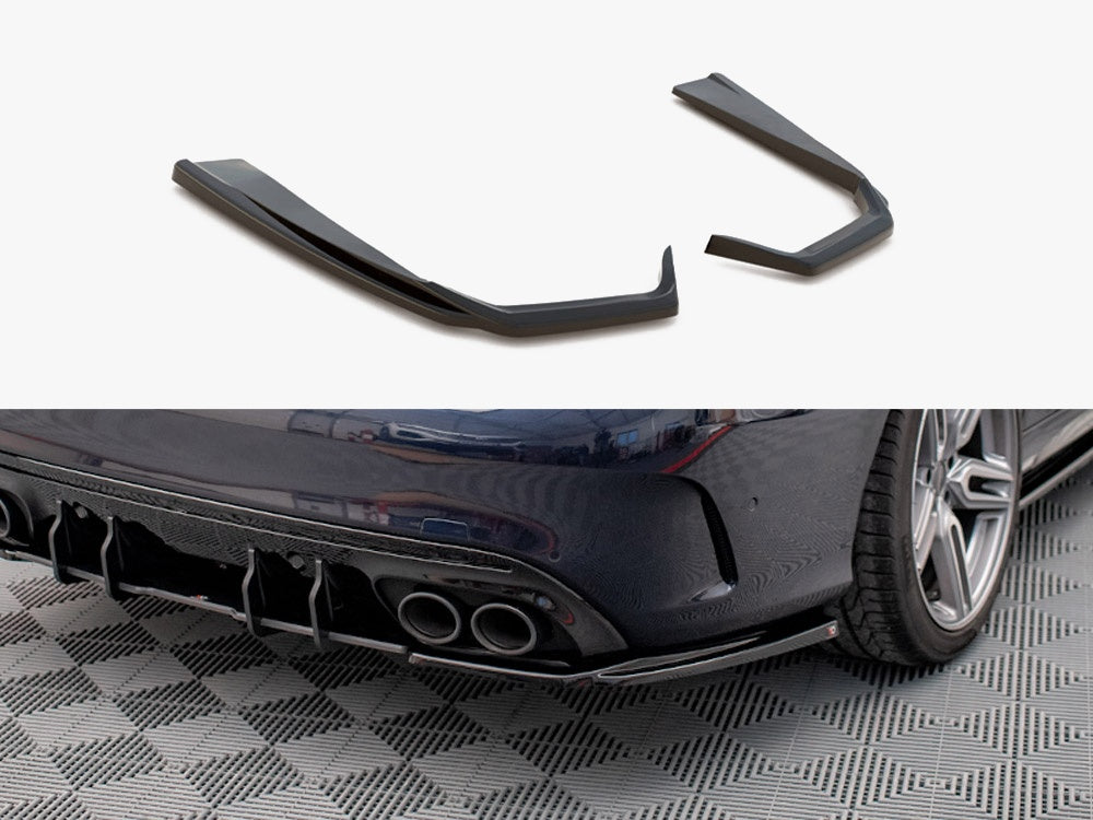 Rear Side Splitters compatible with Mercedes-AMG C43 Sedan / Estate W205 / S205 Facelift