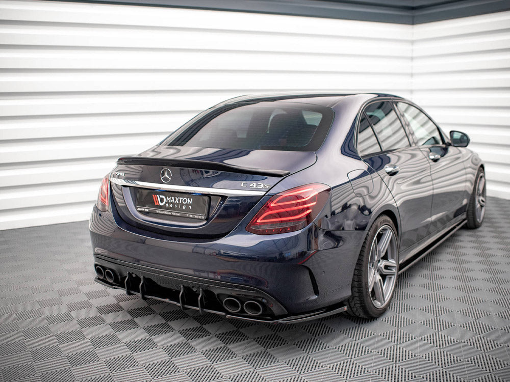 Rear Side Splitters compatible with Mercedes-AMG C43 Sedan / Estate W205 / S205 Facelift