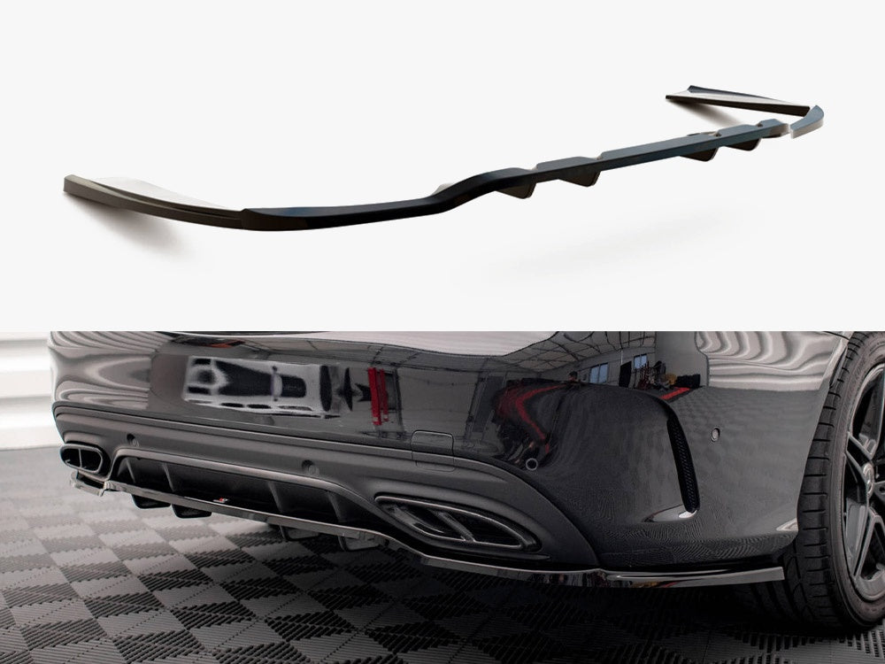 Rear Splitter (Vertical Bars) compatible with Mercedes C AMG Line W205 Facelift