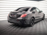 Rear Splitter (Vertical Bars) compatible with Mercedes C AMG Line W205 Facelift