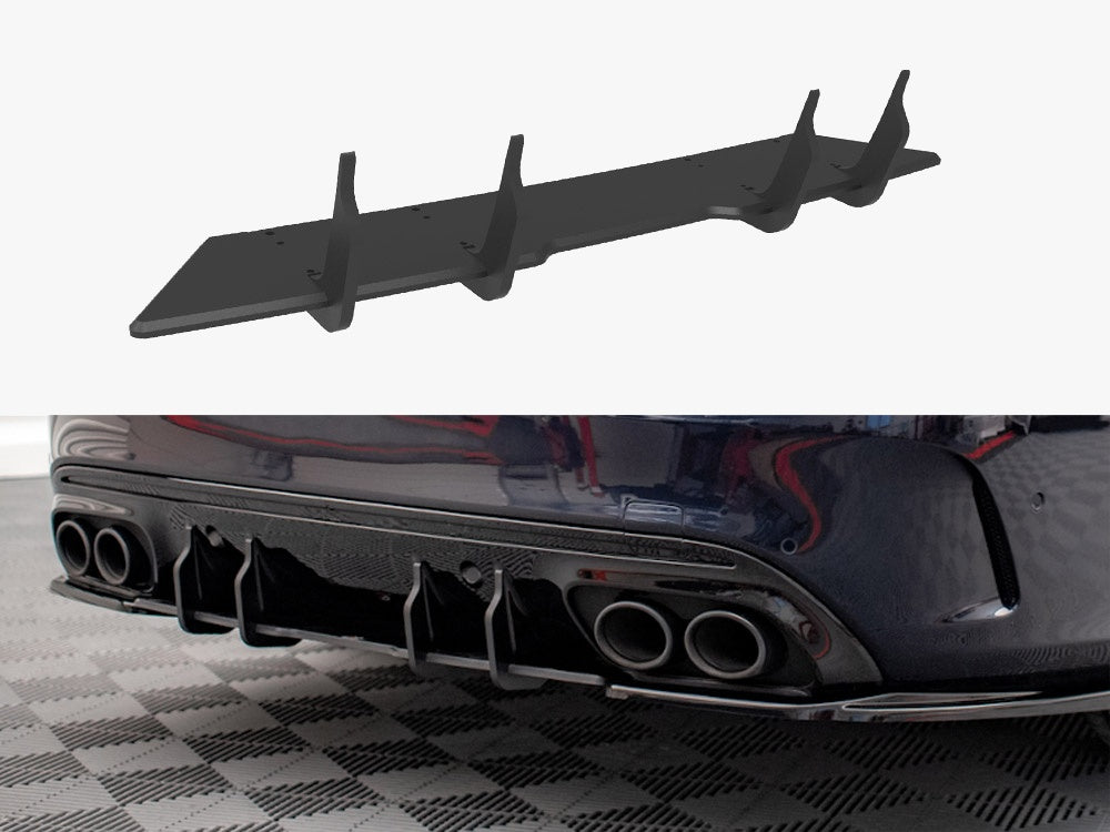 Street PRO Rear Diffuser compatible with Mercedes-AMG C43 Sedan / Estate W205 / S205 Facelift