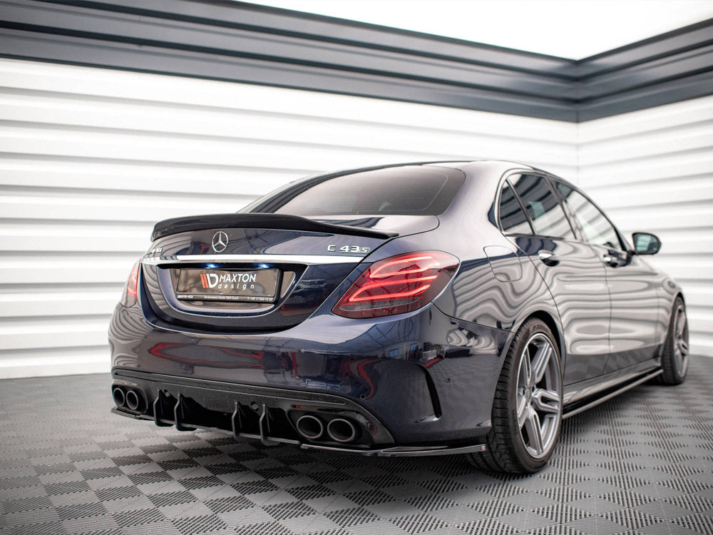 Street PRO Rear Diffuser compatible with Mercedes-AMG C43 Sedan / Estate W205 / S205 Facelift