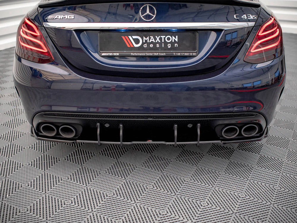 Street PRO Rear Diffuser compatible with Mercedes-AMG C43 Sedan / Estate W205 / S205 Facelift