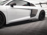 Side Skirts Diffusers V.2 + Flaps compatible with Audi R8 Mk2 Facelift