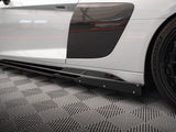Side Skirts Diffusers V.2 + Flaps compatible with Audi R8 Mk2 Facelift