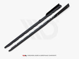 Side Skirts Diffusers V.2 + Flaps compatible with Audi R8 Mk2 Facelift