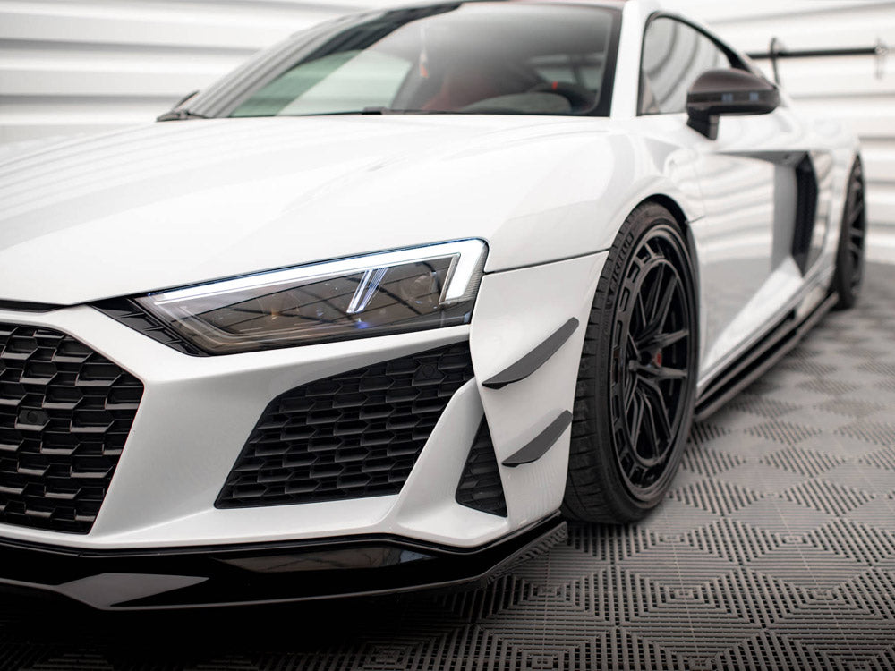 Front Bumper Wings (Canards) compatible with Audi R8 Mk2 Facelift