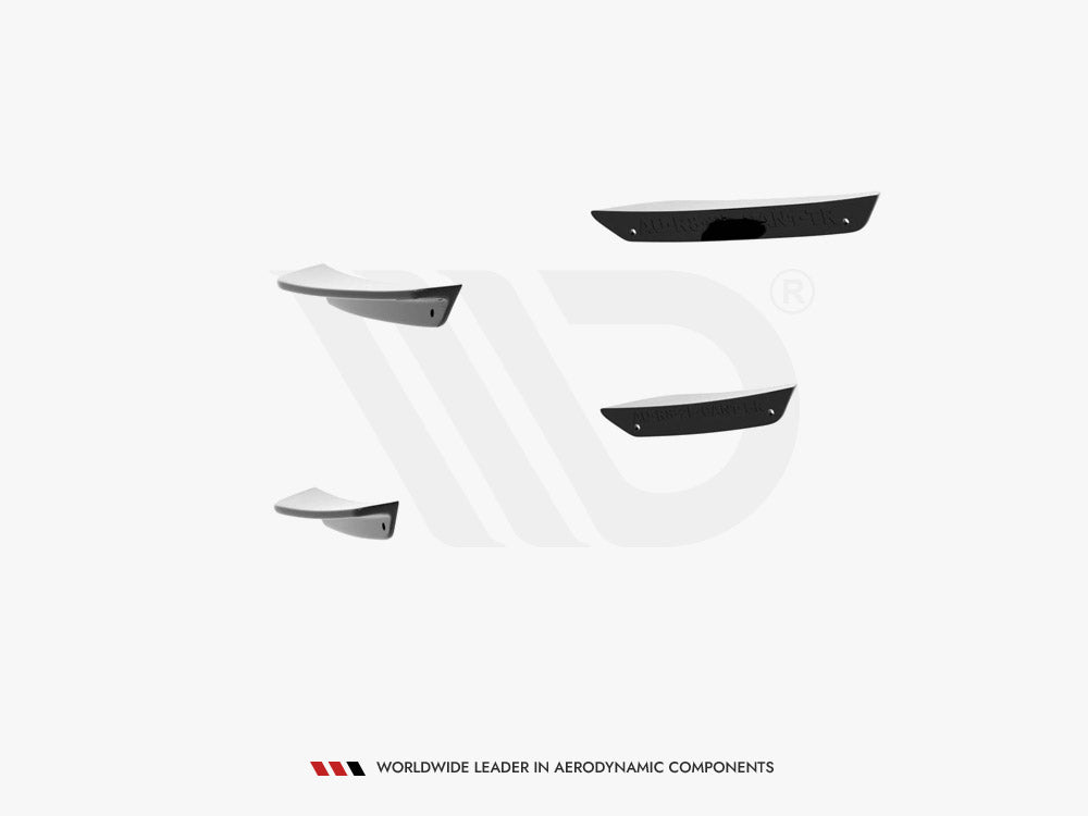 Front Bumper Wings (Canards) compatible with Audi R8 Mk2 Facelift