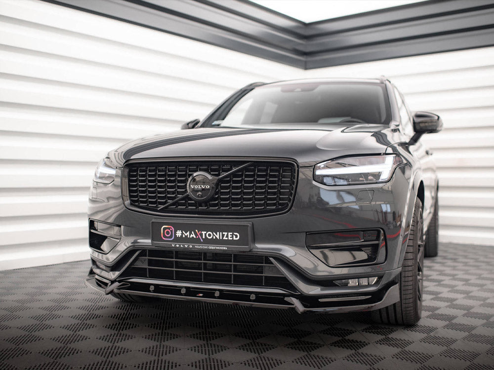 Front Splitter V.2 compatible with Volvo XC90 R-Design Mk2 Facelift