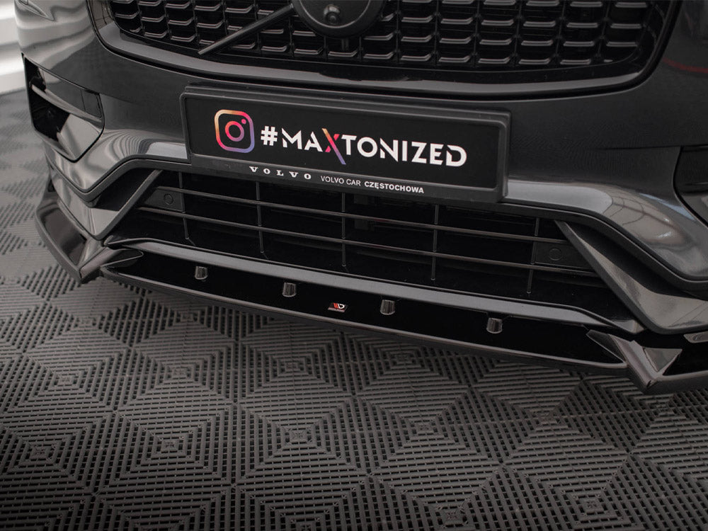 Front Splitter V.2 compatible with Volvo XC90 R-Design Mk2 Facelift