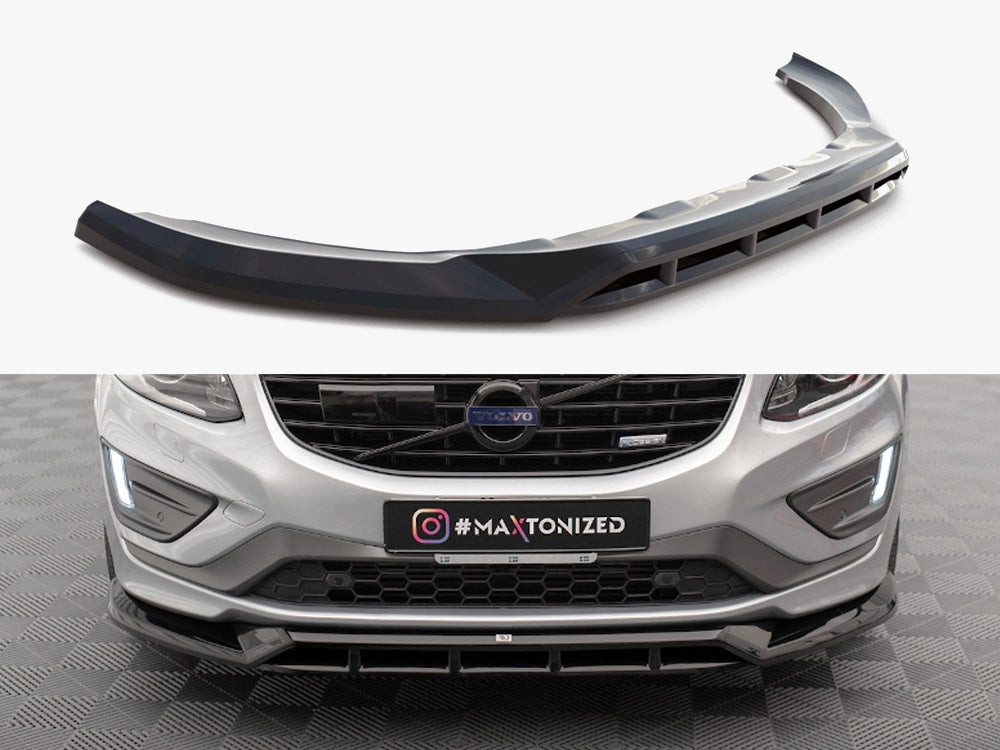 Front Splitter compatible with Volvo XC60 R-Design Mk1 Facelift