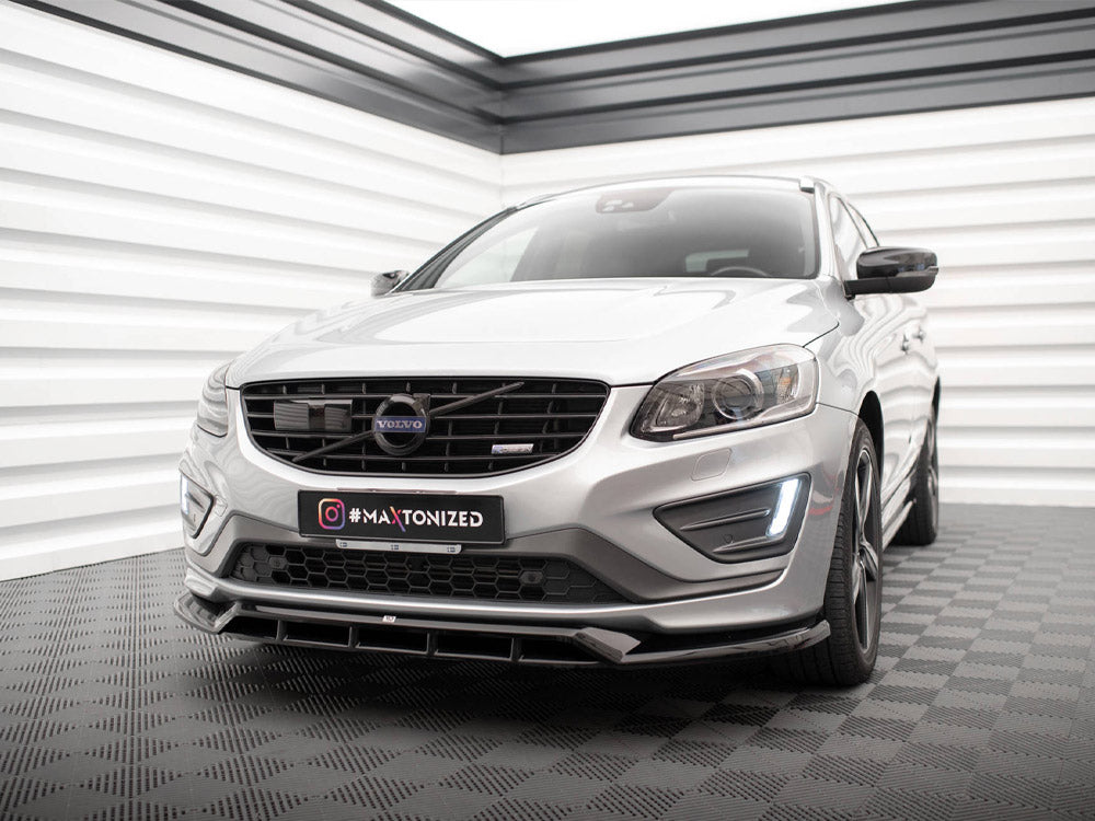 Front Splitter compatible with Volvo XC60 R-Design Mk1 Facelift