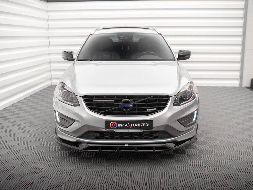 Front Splitter compatible with Volvo XC60 R-Design Mk1 Facelift
