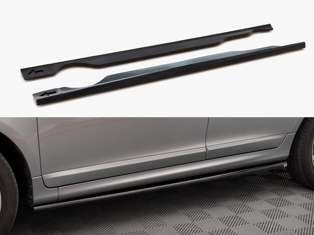 Side Skirts Diffusers compatible with Volvo XC60 R-Design Mk1 Facelift