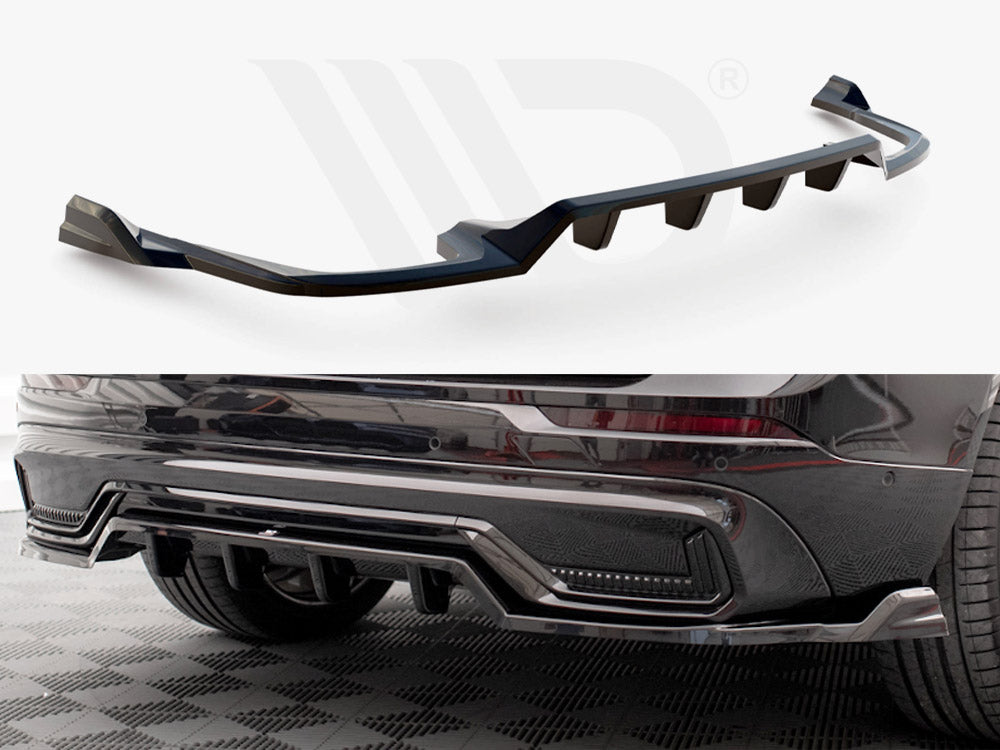MAXTON DESIGN Central Rear Splitter (Vertical Bars) Volvo XC60 R-Design Mk2 Facelift