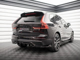 MAXTON DESIGN Central Rear Splitter (Vertical Bars) Volvo XC60 R-Design Mk2 Facelift