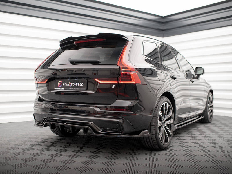 MAXTON DESIGN Central Rear Splitter (Vertical Bars) Volvo XC60 R-Design Mk2 Facelift