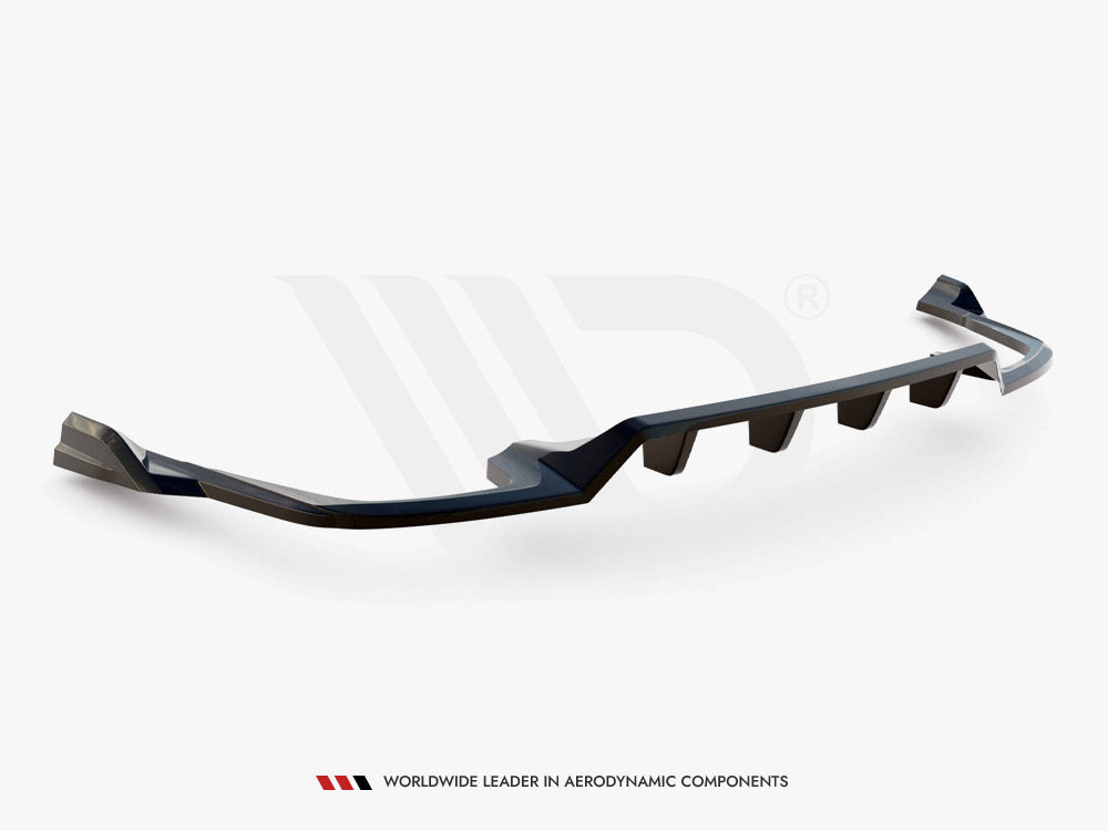 MAXTON DESIGN Central Rear Splitter (Vertical Bars) Volvo XC60 R-Design Mk2 Facelift