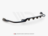 MAXTON DESIGN Central Rear Splitter (Vertical Bars) Volvo XC60 R-Design Mk2 Facelift