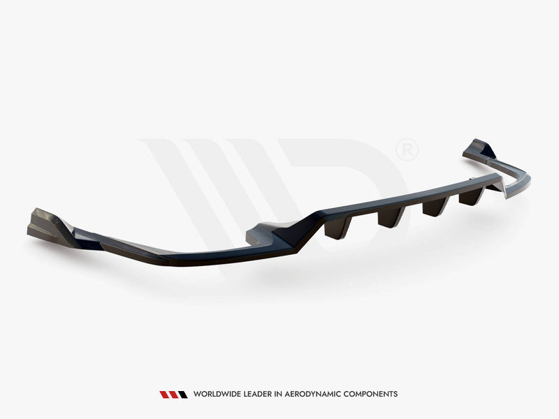 MAXTON DESIGN Central Rear Splitter (Vertical Bars) Volvo XC60 R-Design Mk2 Facelift