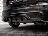 MAXTON DESIGN Central Rear Splitter (Vertical Bars) Volvo XC60 R-Design Mk2 Facelift