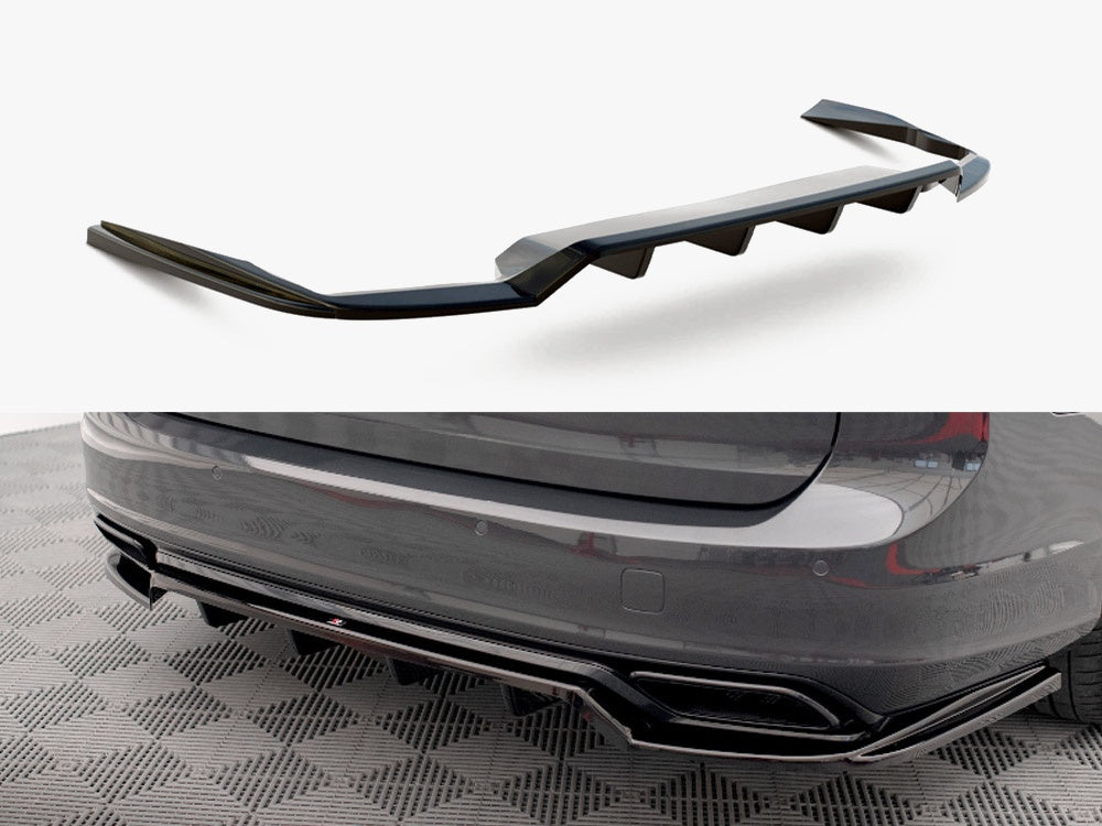 Rear Splitter (Vertical Bars) compatible with Volvo V90 / S90 R-Design Mk2