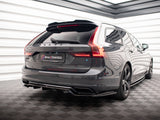 Rear Splitter (Vertical Bars) compatible with Volvo V90 / S90 R-Design Mk2