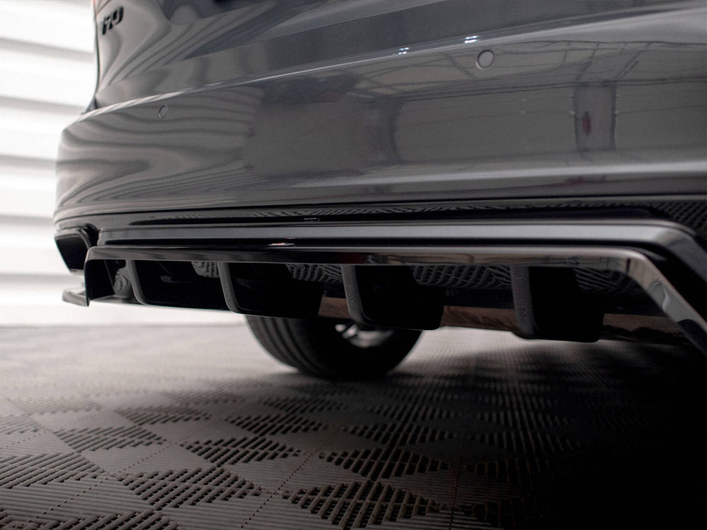 MAXTON DESIGN Central Rear Splitter (Vertical Bars) Volvo V90 R-Design Mk2