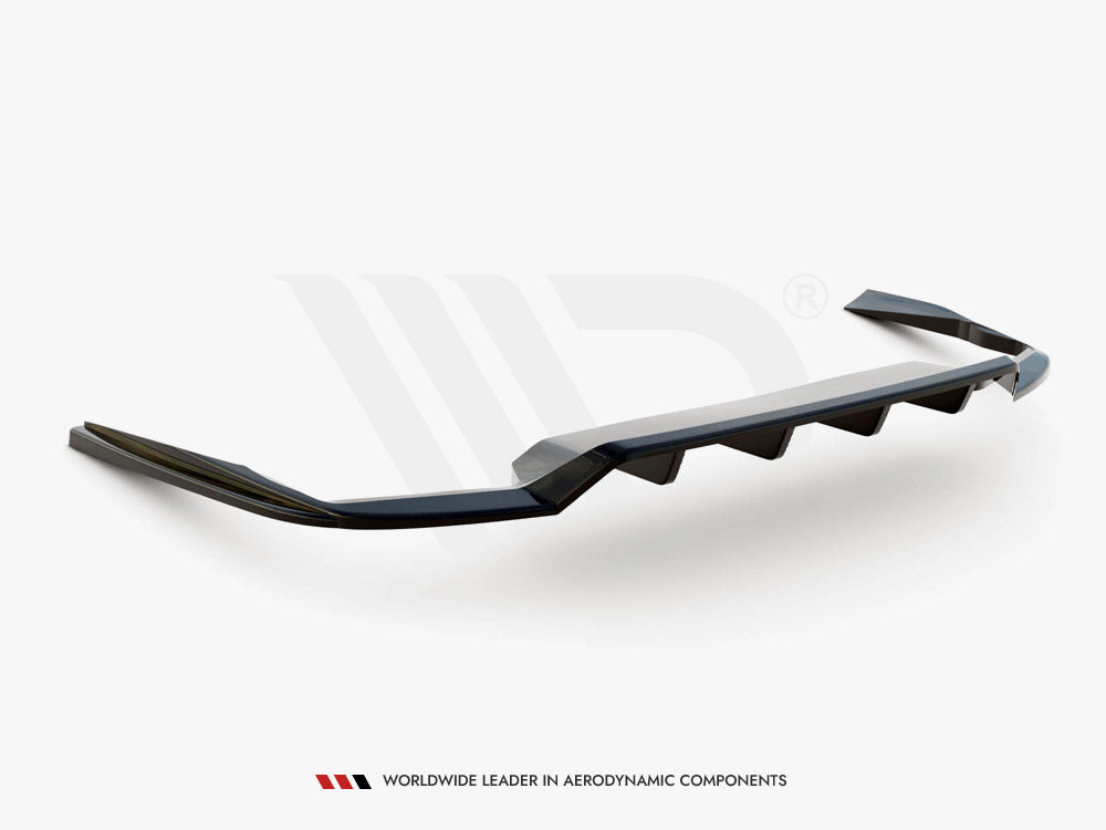 MAXTON DESIGN Central Rear Splitter (Vertical Bars) Volvo V90 R-Design Mk2
