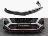 Front Splitter V.2 + Flaps compatible with Hyundai Kona N Mk1