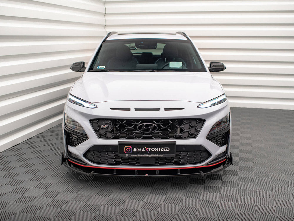 Front Splitter V.2 + Flaps compatible with Hyundai Kona N Mk1