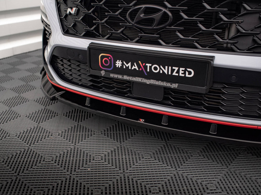 Front Splitter V.2 + Flaps compatible with Hyundai Kona N Mk1