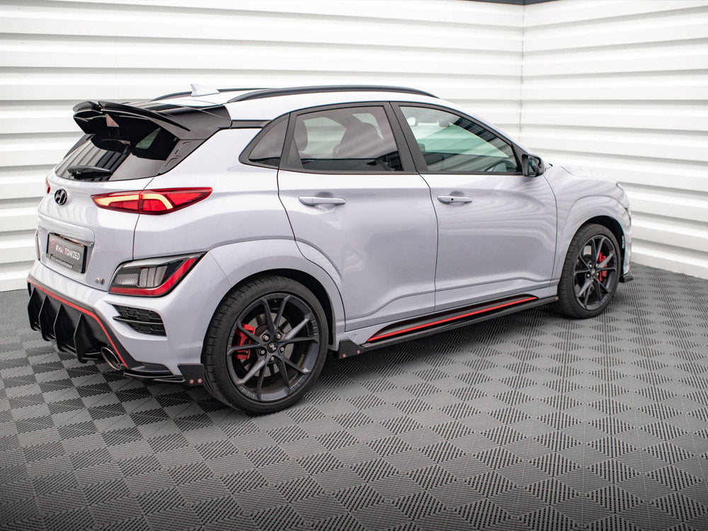 Side Skirts Diffusers V.1 + Flaps compatible with Hyundai Kona N Mk1
